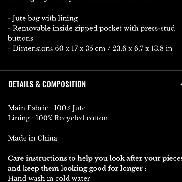 Sezane large tote NWT - Picture 7 of 7